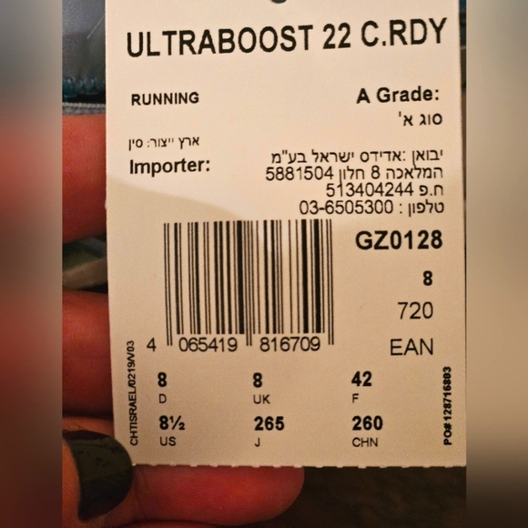 NEW Men's adidas UltraBOOST 22 Cold RDY Running Shoes GZ0128 Sz 8.5 Gray - Picture 10 of 14